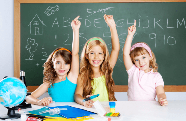 three young beautiful girls